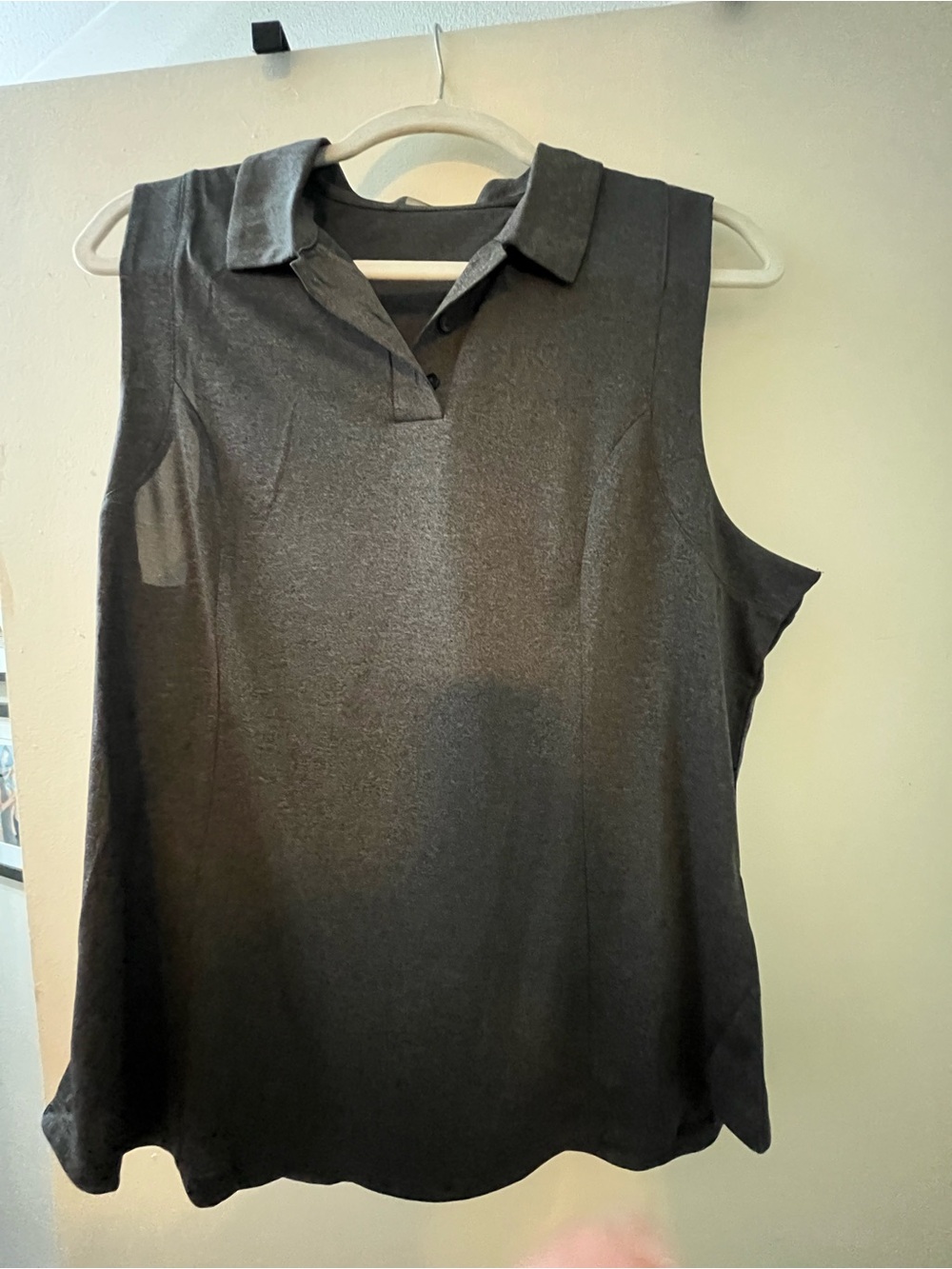 Callaway Black Sleeveless Polo Tank Top - Women